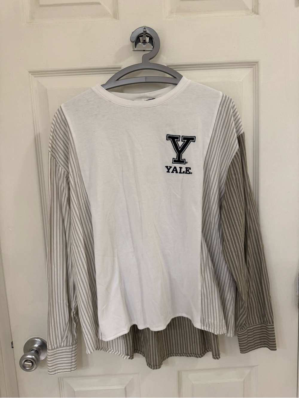 Zara Yale Long Sleeve Top size S
